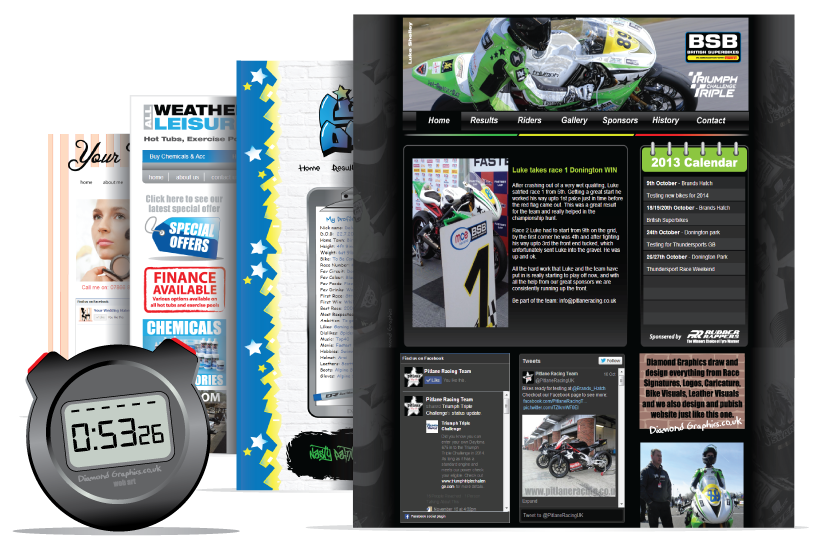 Motorsport website designs and race team web designers. Based in Wordsley, Stourbridge, West